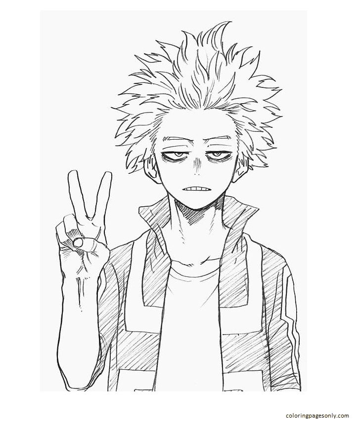 Hitoshi Coloring Pages - My Hero Academia Coloring Pages - Coloring Pages  For Kids And Adults