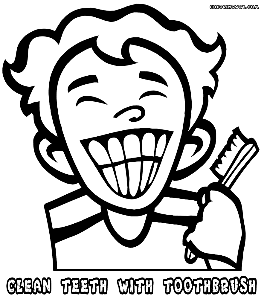 Toothbrush coloring pages | Coloring pages to download and print