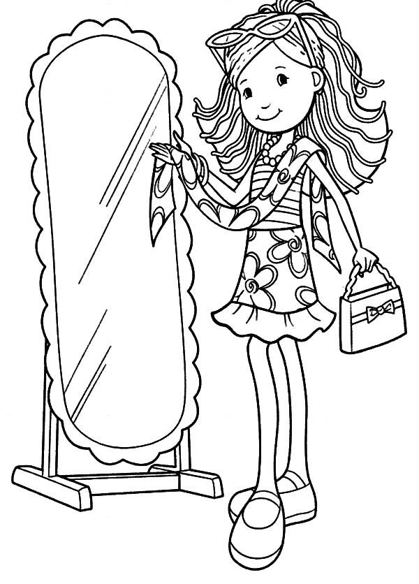 Coloring Pages of mirror | Coloring pages, Free coloring pages ...