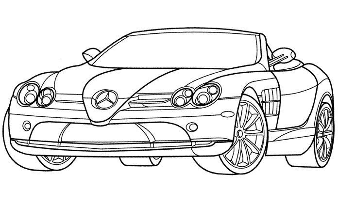 Coloriage Voiture De Luxe | Used mercedes, Cars coloring pages ...