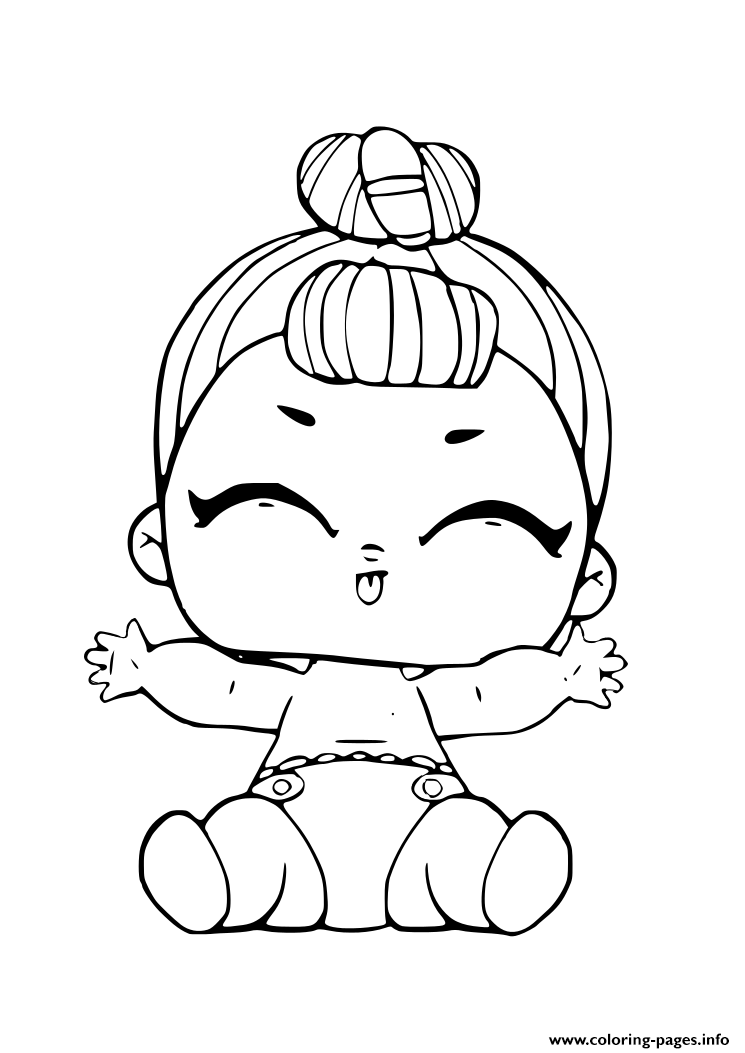 Baby Sister Lol Doll Coloring Pages Coloring Pages