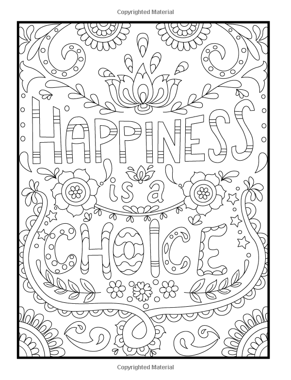 Mindfulness Printable Quote Coloring Pages For Adults ...