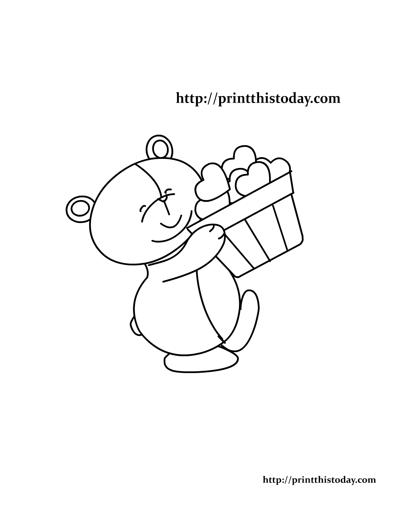 Free Printable Teddy Bear Coloring Pages