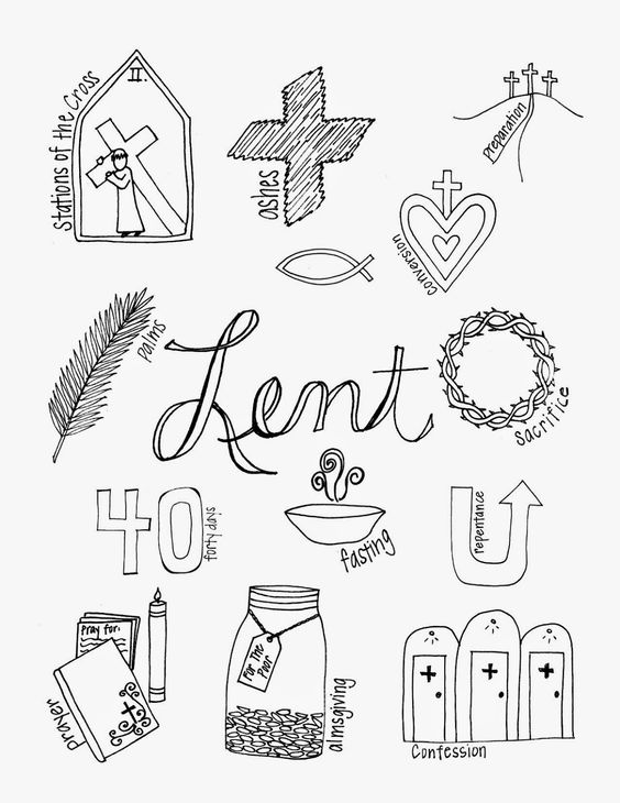 Ash Wednesday Coloring Page - Coloring Home