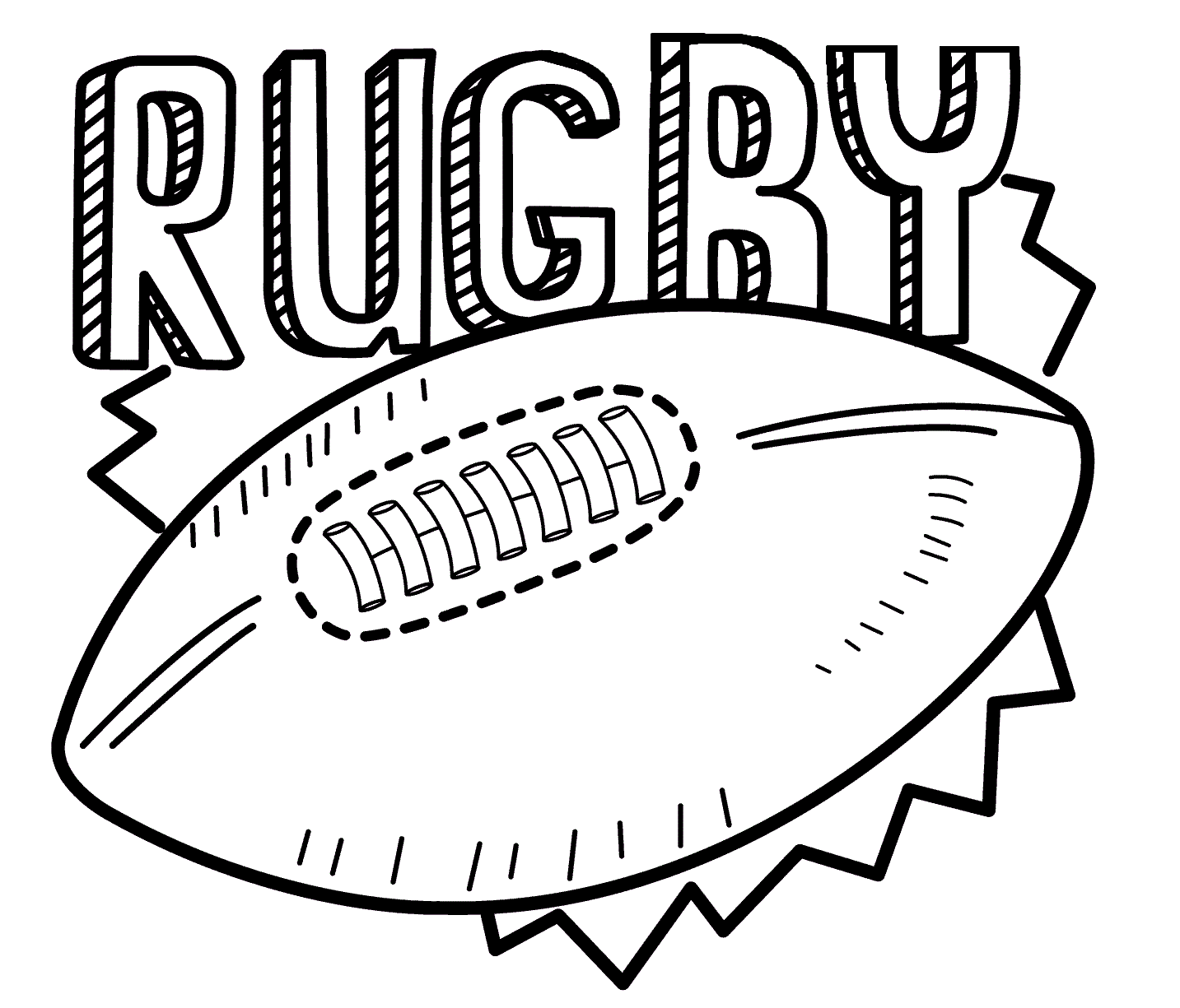 Sports Coloring Pictures For Kids: Football And Rugby ...