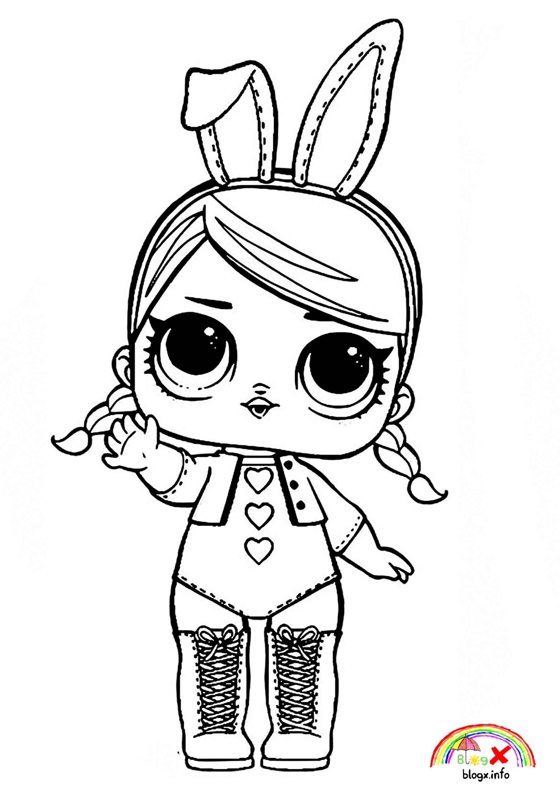 Coloring Pages  Bunny Costume Lol Surprise Dolls Coloring ...