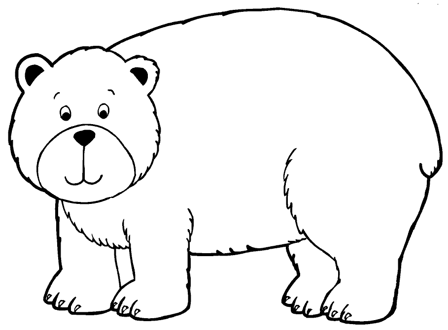 Brown Bear Color Pages | Coloring Page