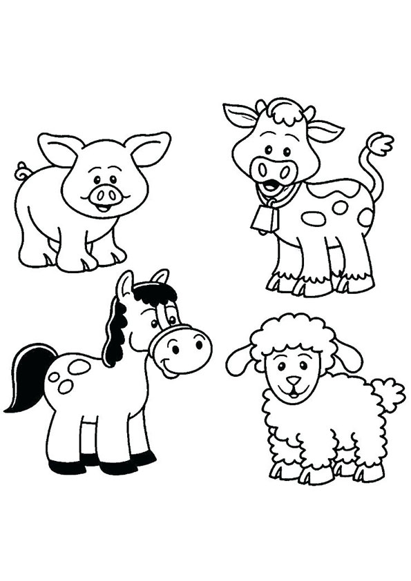 Coloring Pages | Farm Animal Coloring Page
