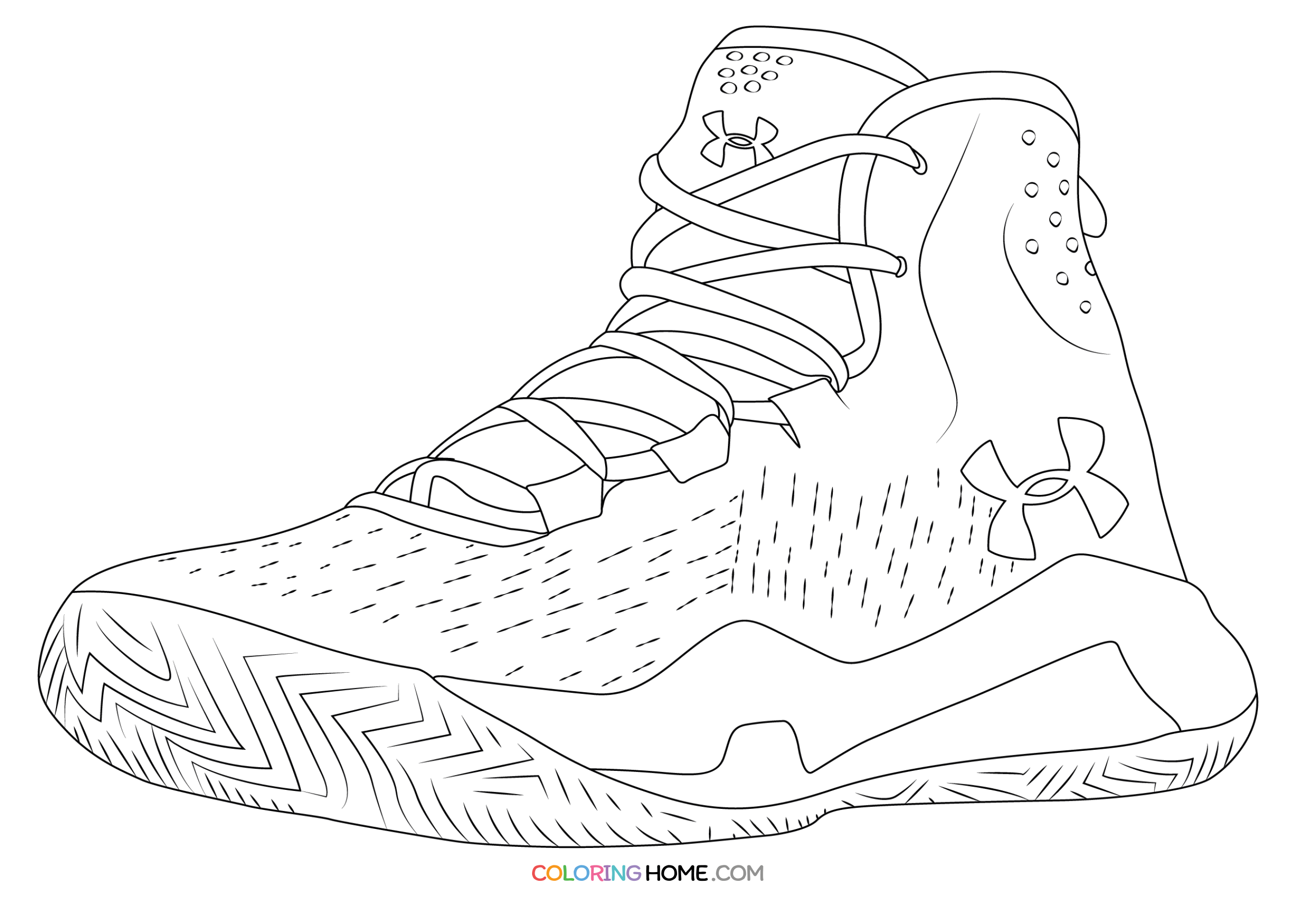 Under Armour Coloring Page - Coloring Home