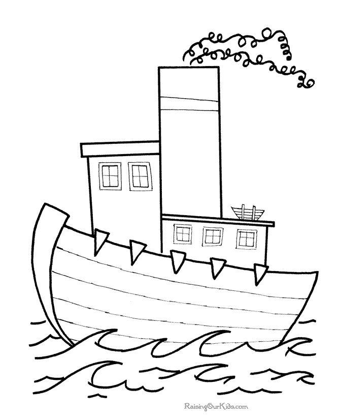 Toy Boat coloring page