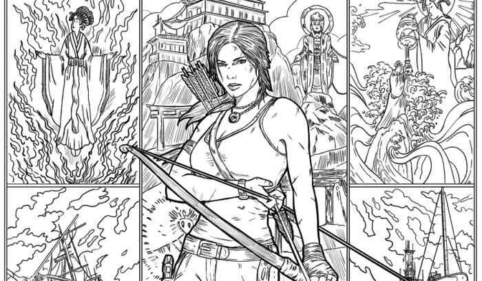 Tomb Raider Coloring Book Pages Available for the Kid in All of Us