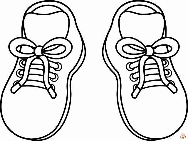 The best shoe coloring pages for kids 2023