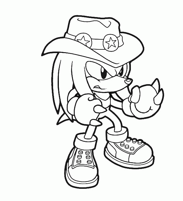 Knuckles Coloring Pages For Kids And For Adults Coloring Home