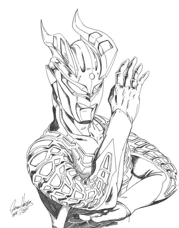 Ultraman zero coloring pages