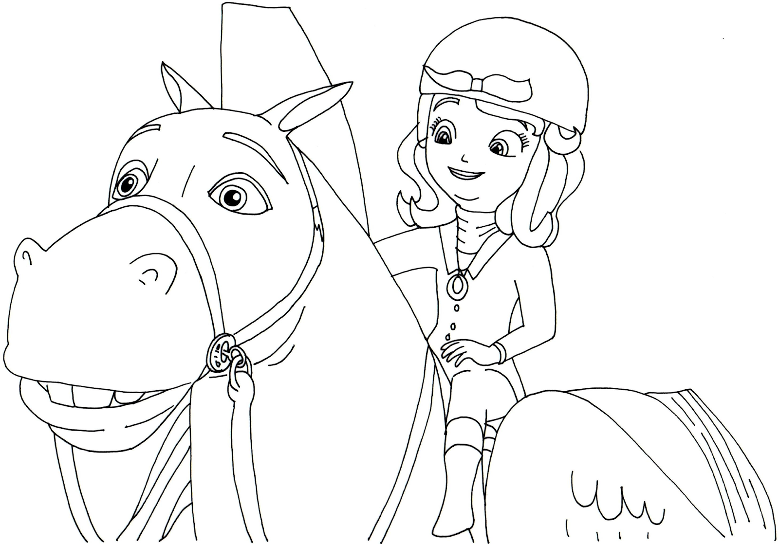 Sofia The First Coloring Pages: Minimus and Sofia the First ...