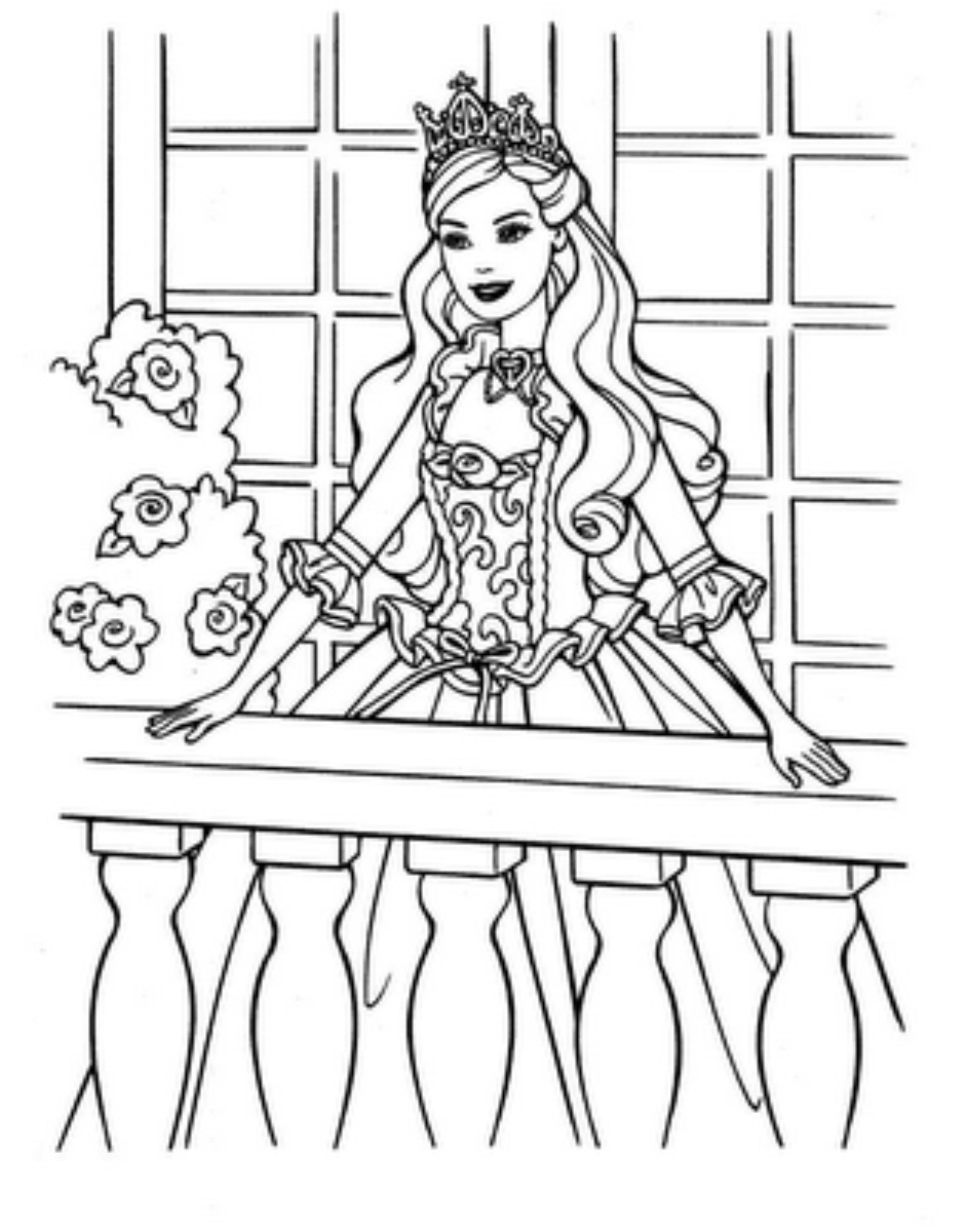 coloring pages princess - Printable Kids Colouring Pages