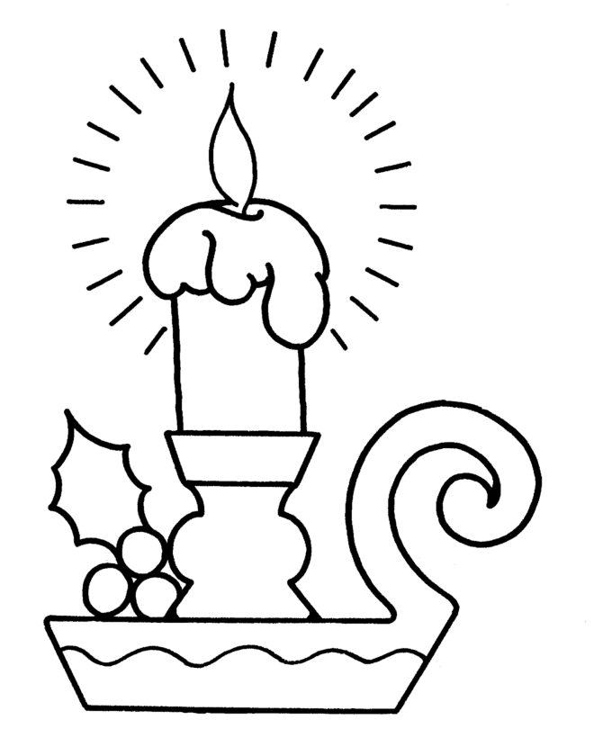 Learning Years: Christmas Coloring Pages - Christmas Candle ...