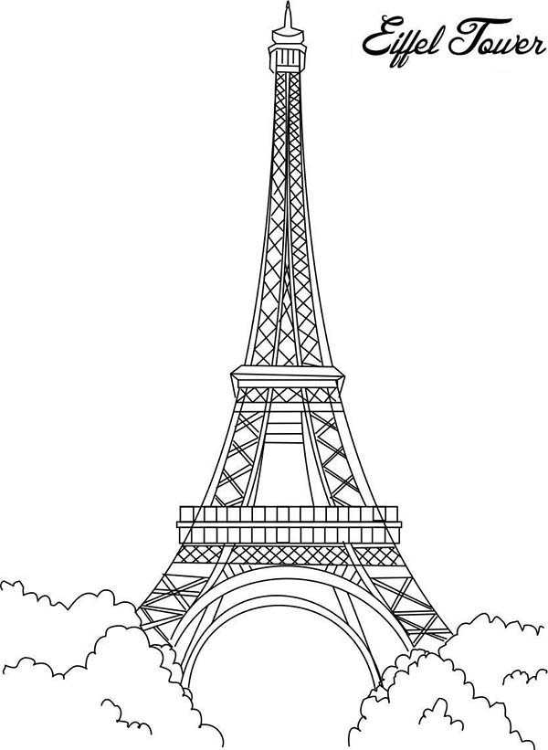 Paris France Eiffel Tower Coloring Pages - Get Coloring Pages