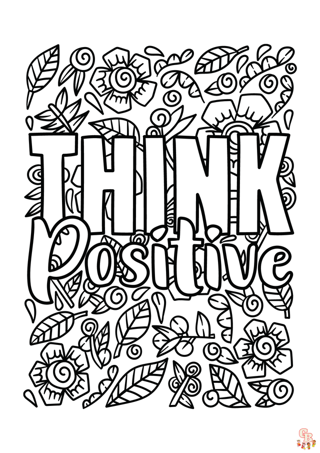 Motivate Yourself with Free Printable Motivational Coloring Pages |  GBcoloring