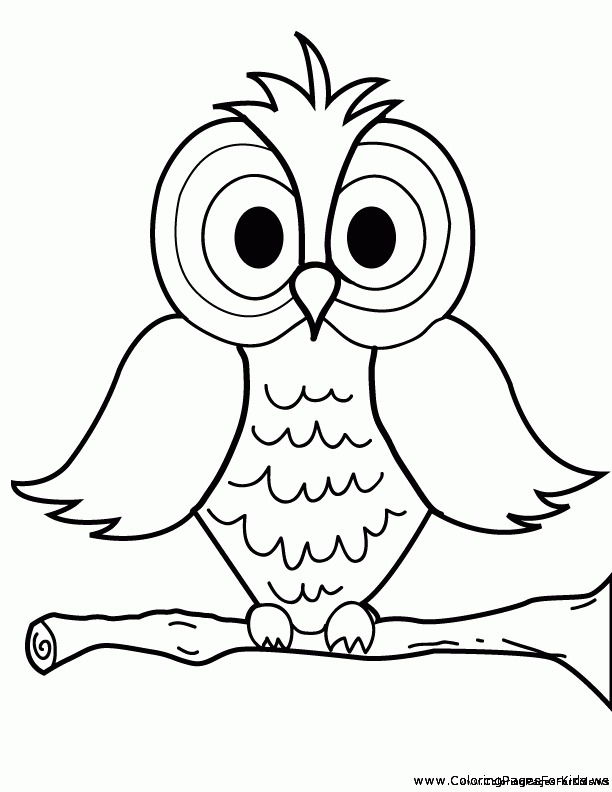 Definition Free Coloring Pages Of A Cartoon Owl, Tier Free ...