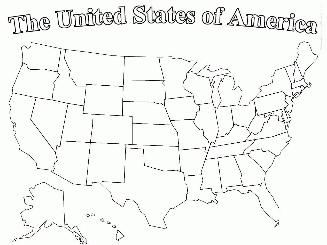 United States Map Coloring Page   High Quality Coloring Pages ...