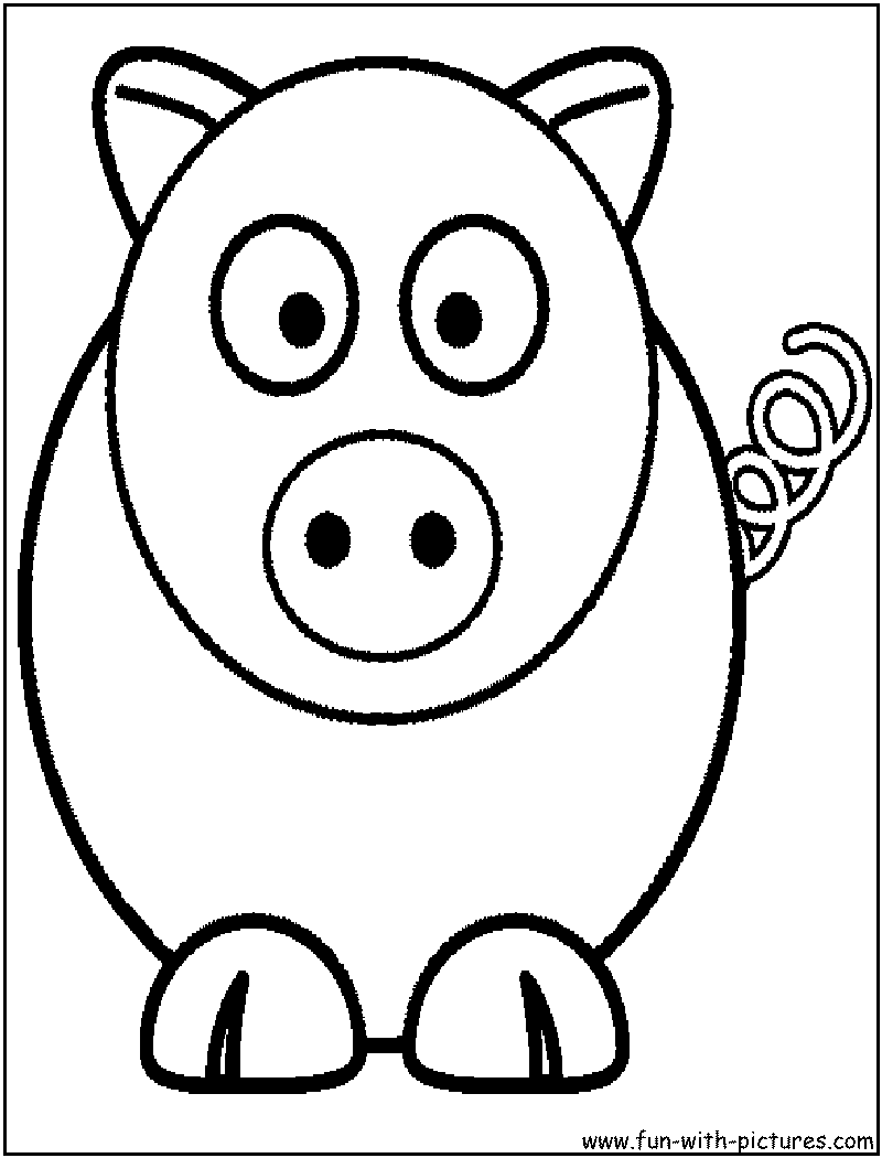 Printable Coloring Pages Cartoon Animals   Coloring Home
