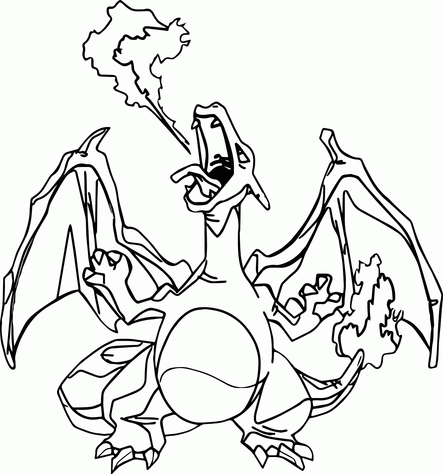 Pokemon Coloring Page Charizard Coloring Home