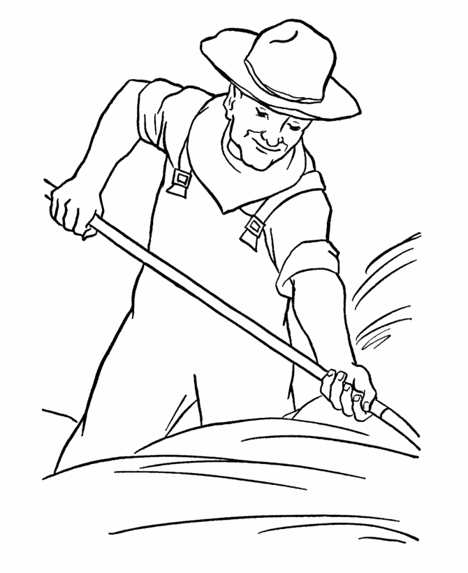 Hay Coloring Page Images & Pictures - Becuo