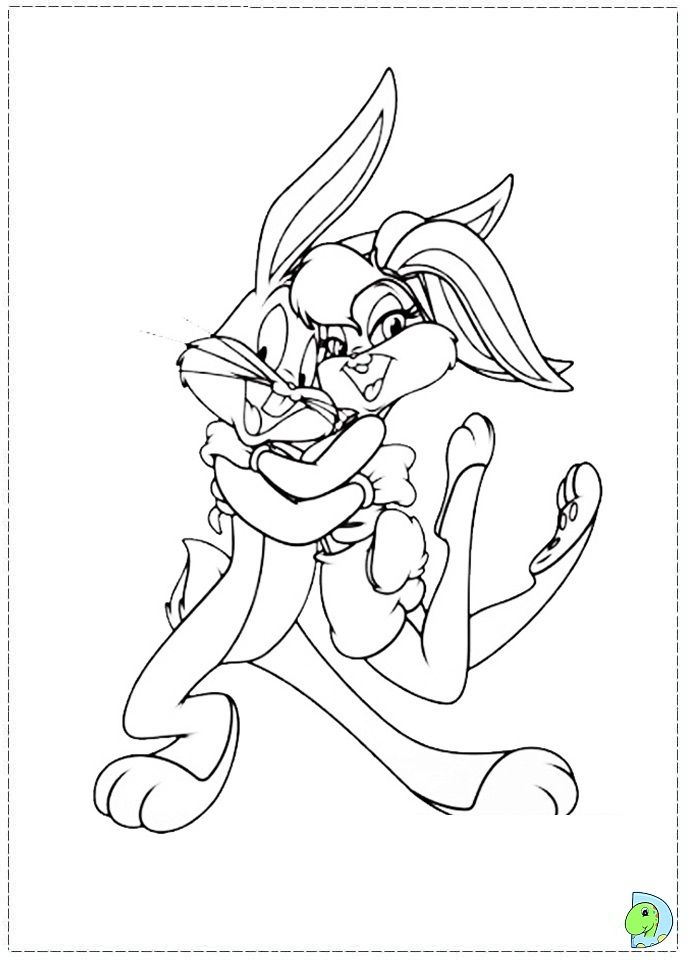 Lola Bunny Coloring pages- DinoKids.org