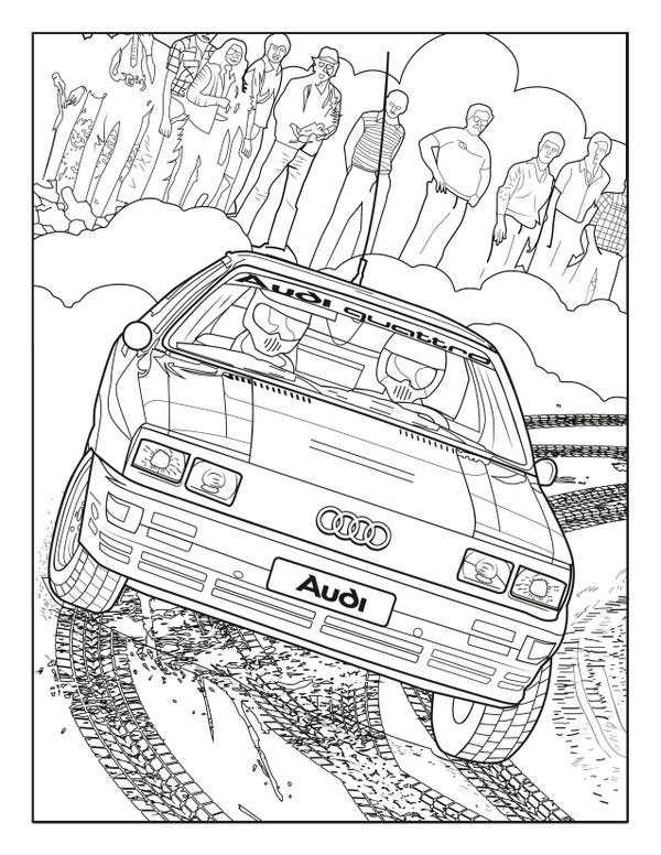 Audi And Mercedes Release Coloring Page To Battle Quarantine Boredom ...