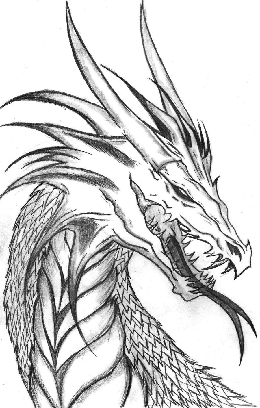 Ice Dragon Coloring Page - youngandtae.com | Dragon coloring page, Dragon  sketch, Coloring pages