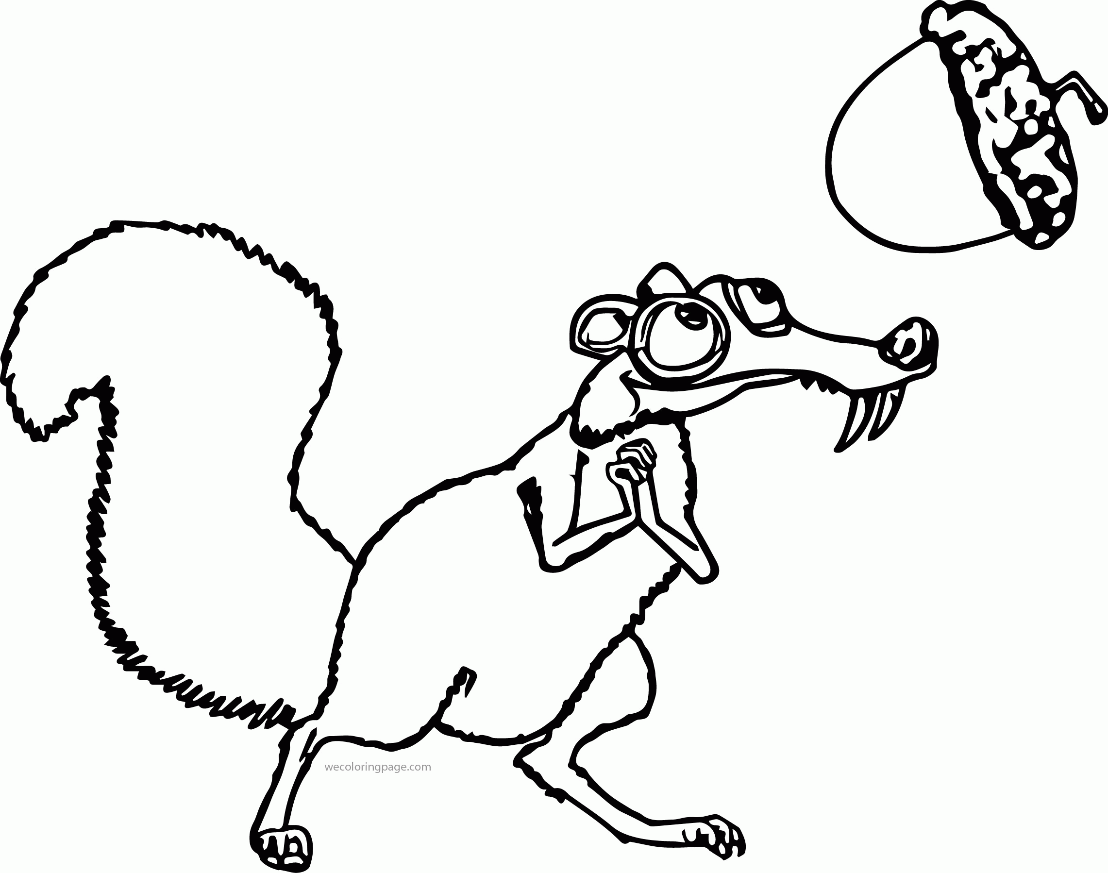 Scrat_from_the_movie_ice_age_4 Coloring Page Wecoloringpage.