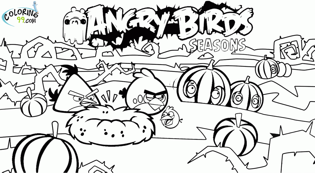 Easy Angry Birds Coloring Sheet - Pa-g.co