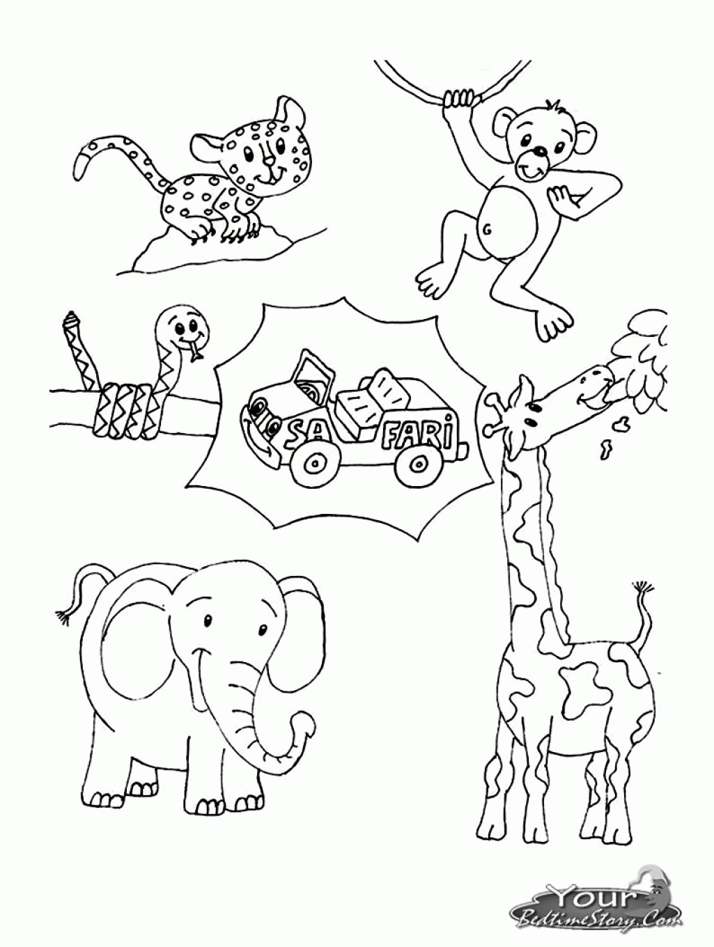 Free Coloring Pages Of Animals Of Africa Free Printable African ...