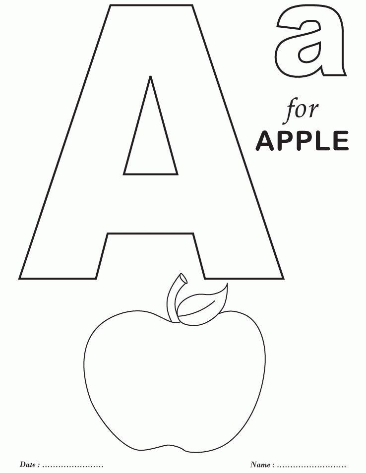 Letter Coloring Pages For Preschoolers - Coloring Home
