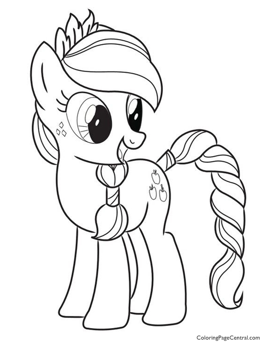 My Little Pony Apple Jack Coloring Pages   Coloring Home