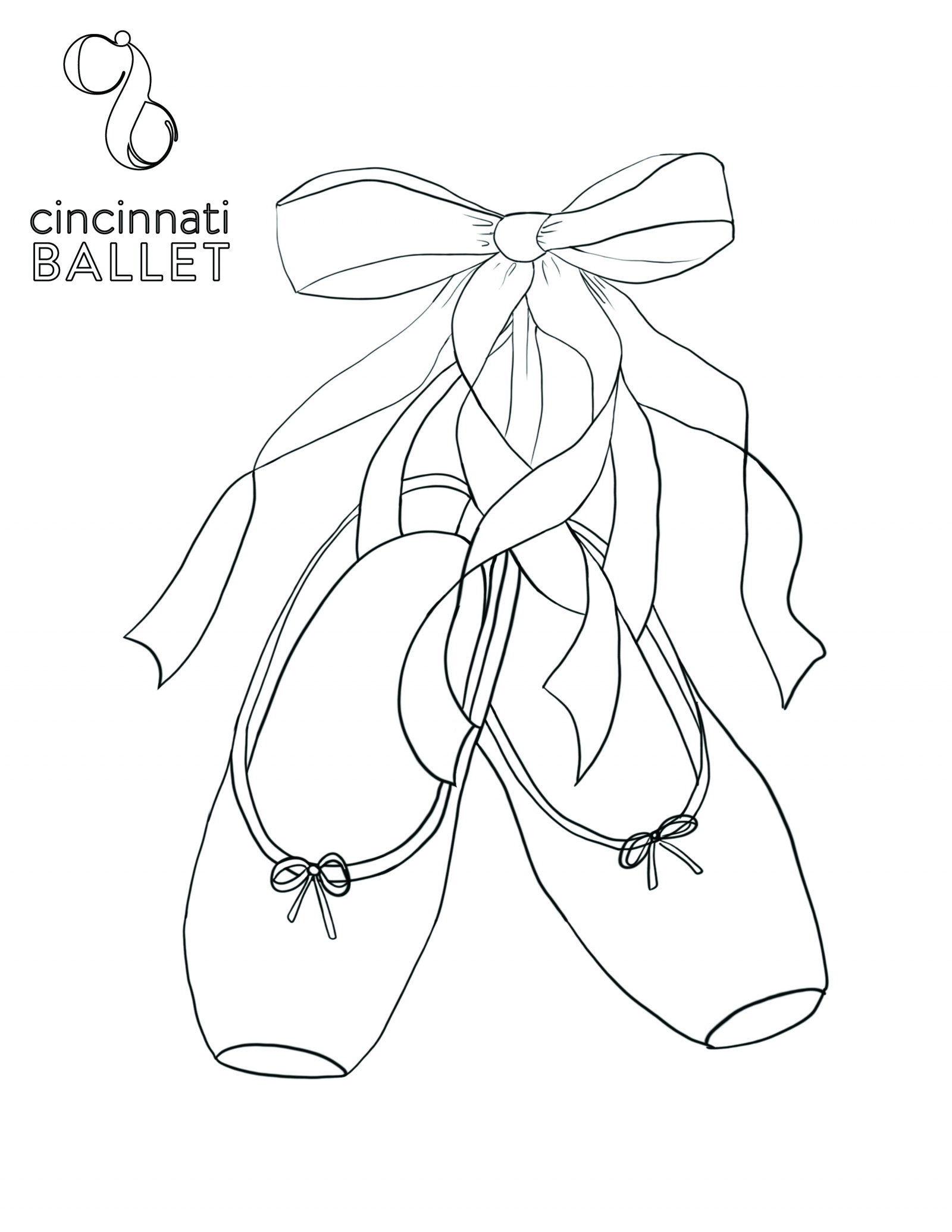 Coloring Pages For Ballet Shoes