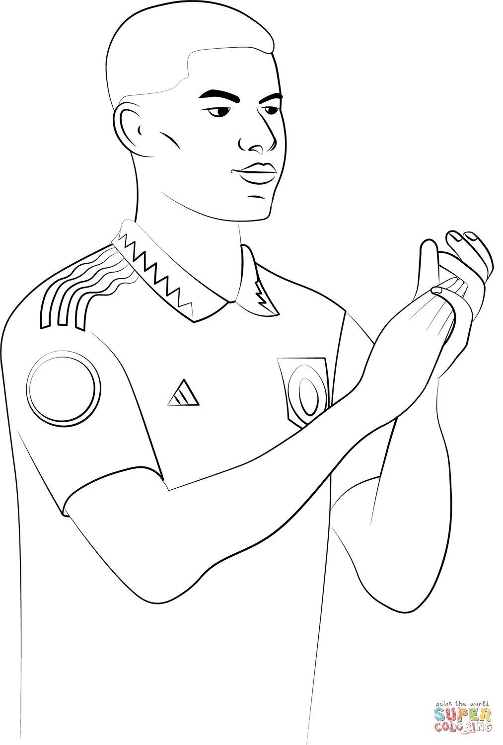 Marcus Rashford Coloring Page. Free - Coloring Home