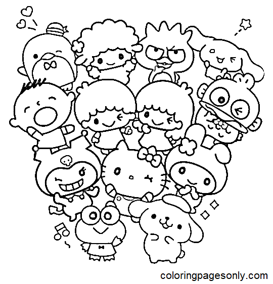 Sanrio Characters Coloring Pages ...