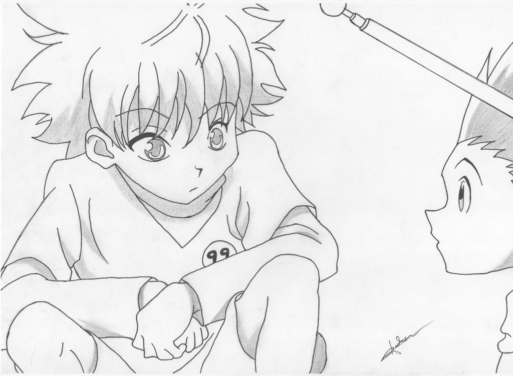 Anime Coloring Pages Hxh - Coloring and Drawing