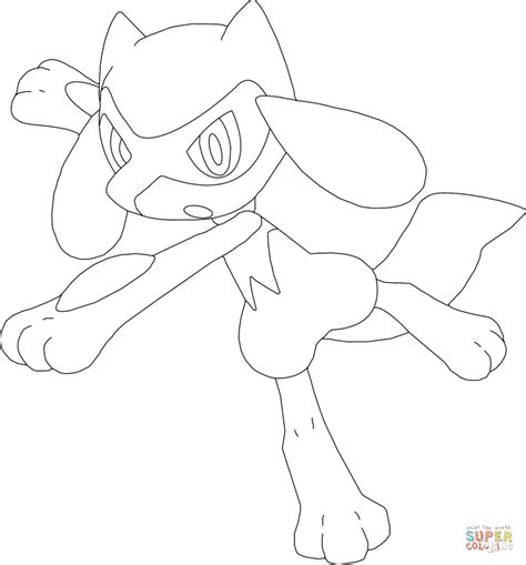 Lucario And Zeraora Coloring Pages - Learny Kids