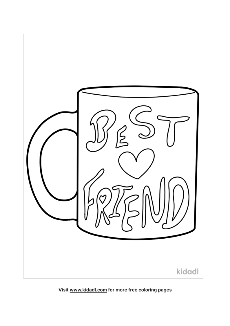 Best Friend Coloring Pages | Free People Coloring Pages | Kidadl
