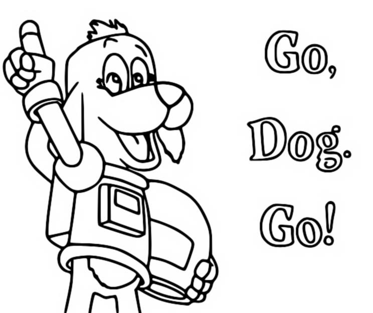 Coloring page Go Dog Go 9