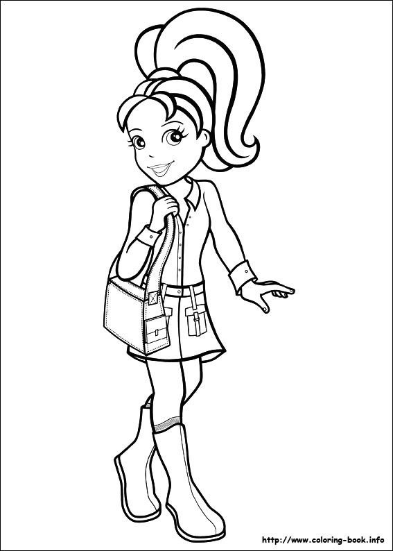 12 printable polly pocket coloring pages | Print Color Craft