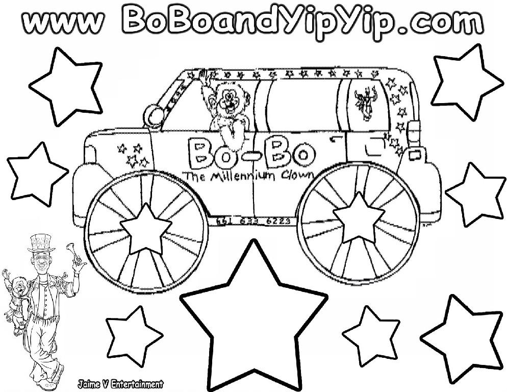 Bo-Bo's Coloring Pages | Bo-Bo The Millennium Clown