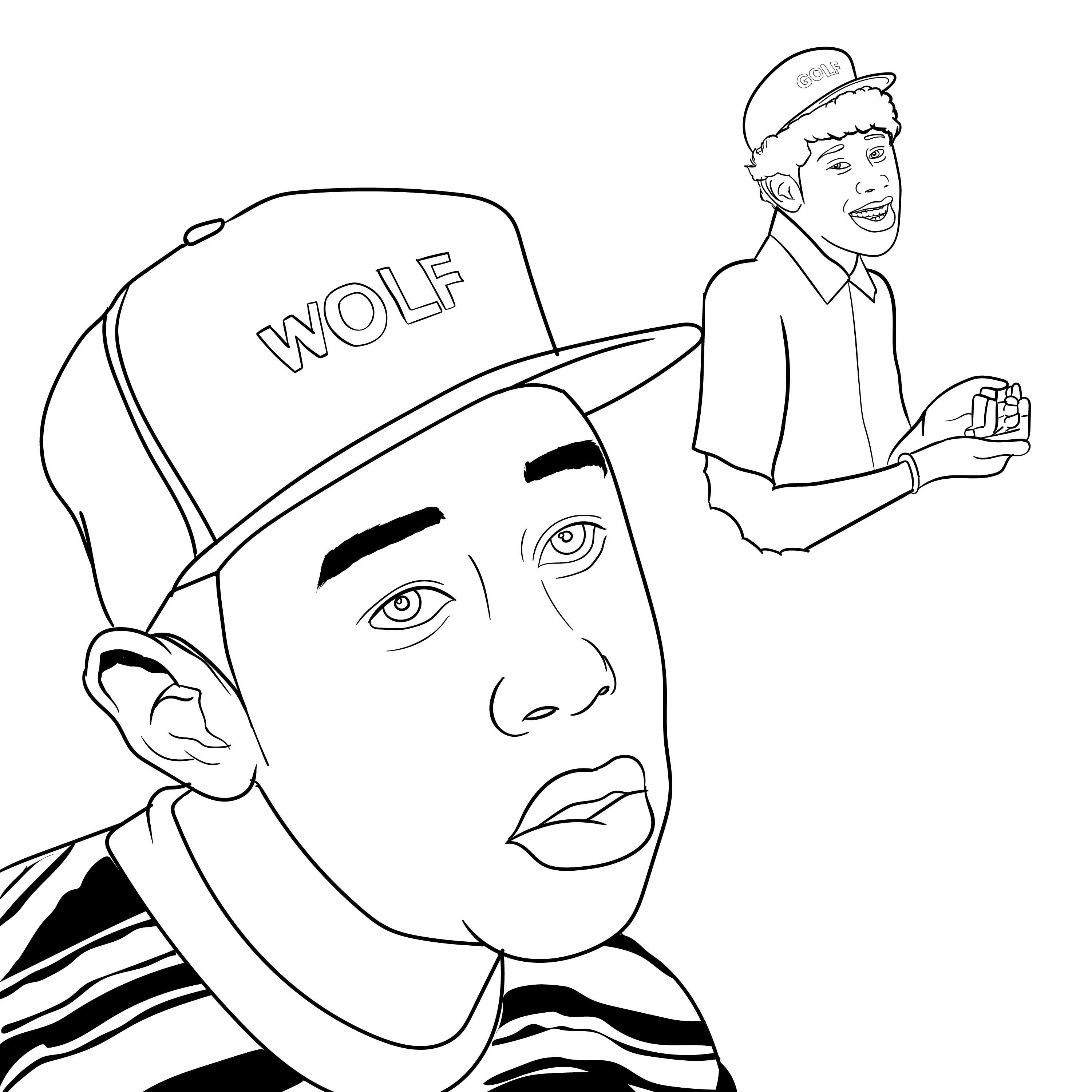 Wolf Coloring Page : r/tylerthecreator