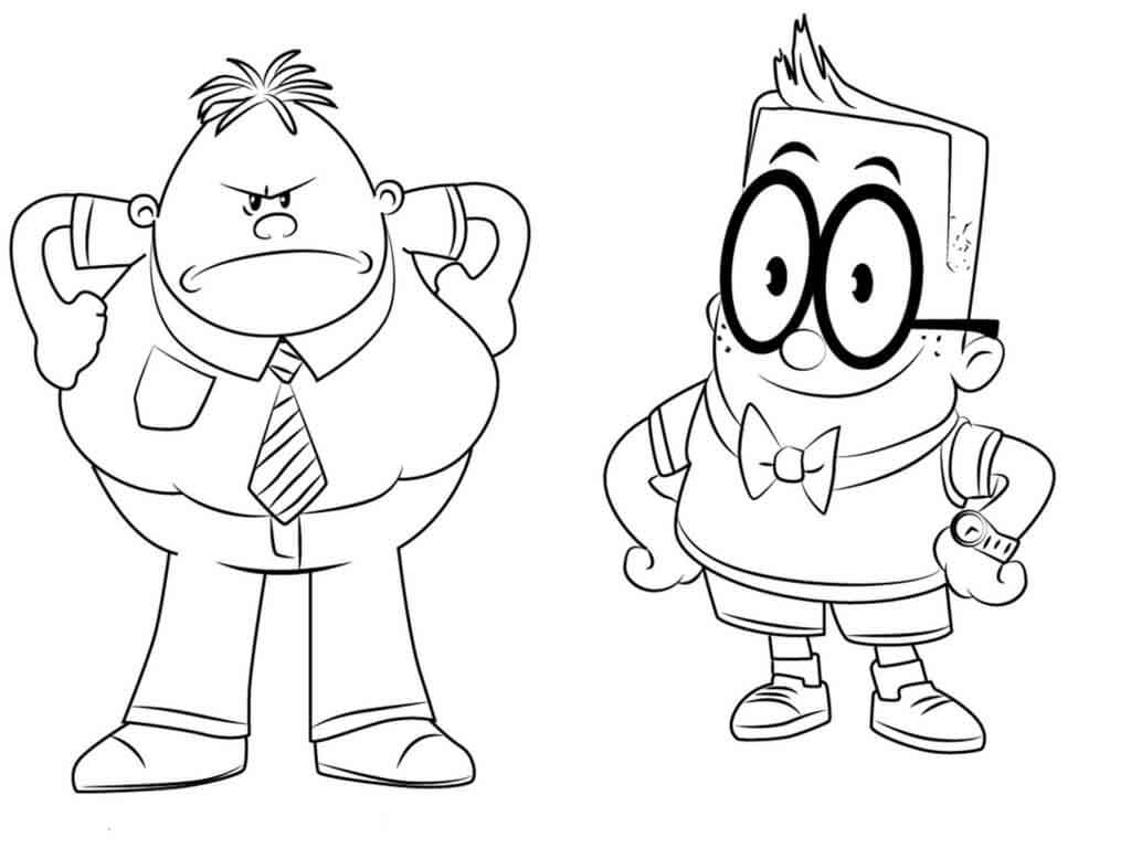 Nice Captain Underpants Coloring Pages Online for Mr - Ecolorings.info