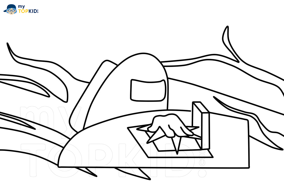 Among Us Coloring Pages. 20 Images Print A Unique Collection For ...