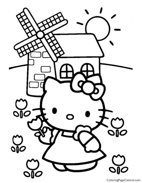 windmill | Coloring Page Central
