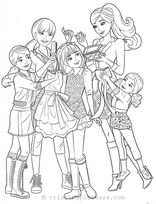 Barbie Coloring Pages – Drawing sheets with Barbie and her friends
